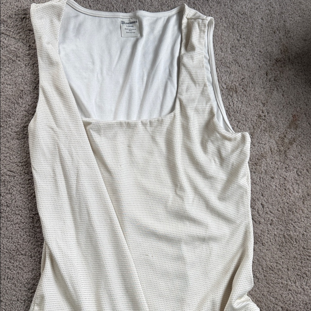 No Boundaries Cream Tank Top